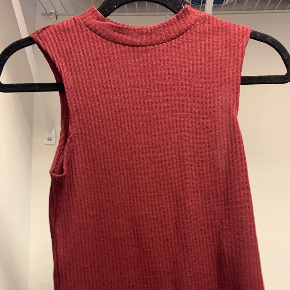 Mock turtle neck crop top